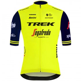 Set Fietsshirt + Korte Koersbroek 2020 Trek-Segafredo N002